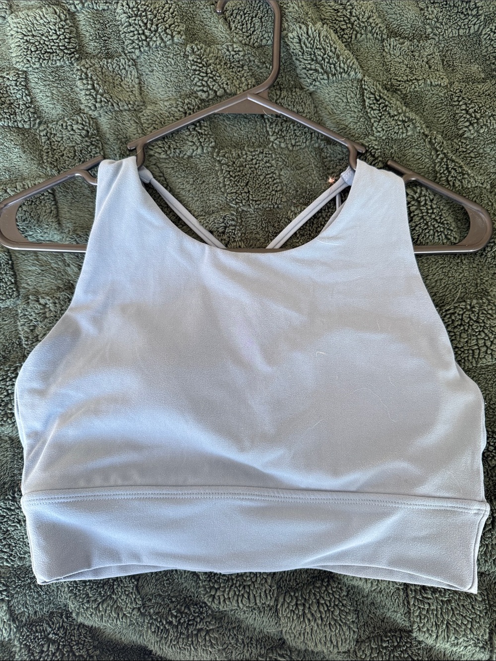 BuffBunny High-Neck Light Blue Sports Bralette
